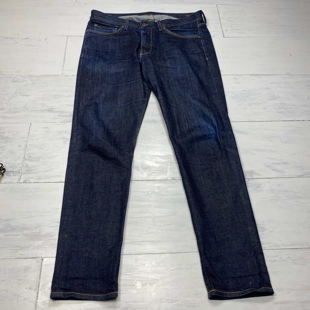 Rag & Bone Fit 2 Slim Jeans Mens 34x32 Raw Indigo Denim USA MED22F1223K1RA